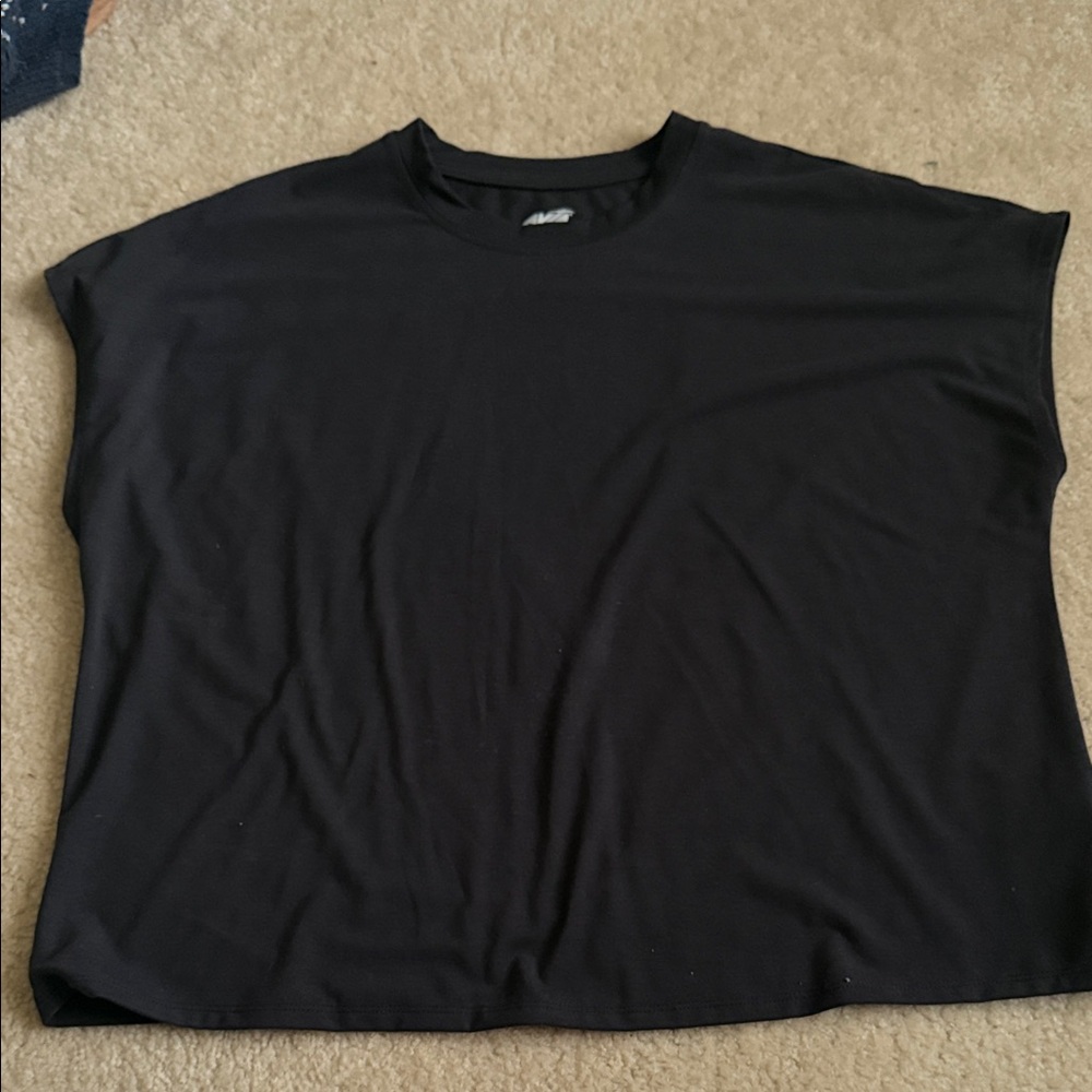 AVIA Open Back Black T-Shirt